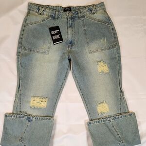 BoohooMAN Women’s Distressed Jeans – Size 36 (NWT)